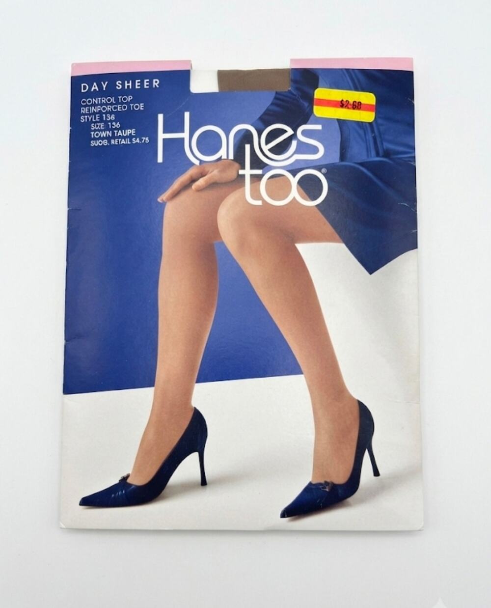 Hanes Too Day Sheers Pantyhose Sheer Reinforced Toe   Town  Taupe AB Control Top